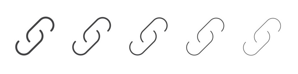 Link icon outline ilustration vector symbol