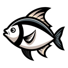 Bream Fish Vector Art On White