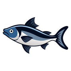 Haddock Fish Illustration On White