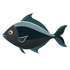 Herring Fish Vector Illustration On White
