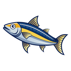 Herring Fish Illustration On White