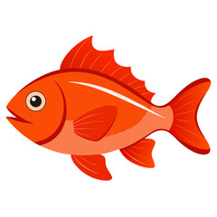 Simple Redfish Vector Illustration