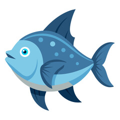 Colorful Sunfish Vector Graphic