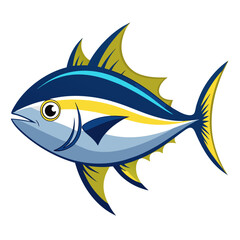 Simple Tuna Fish Vector Illustration