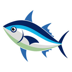 Modern Tuna Fish Vector Art