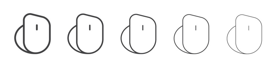 Mouse icon outline ilustration vector symbol