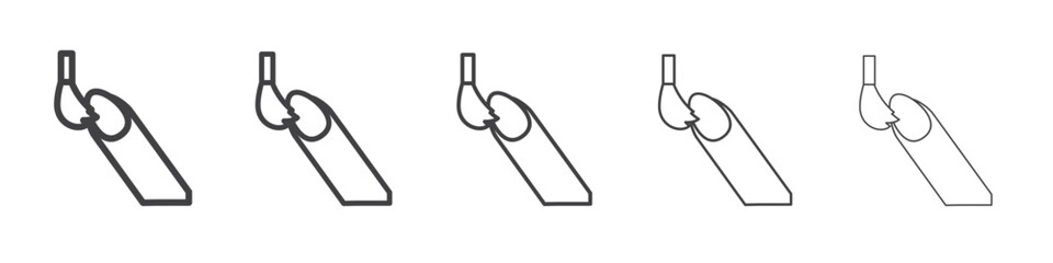 nails polish icon outline ilustration vector symbol