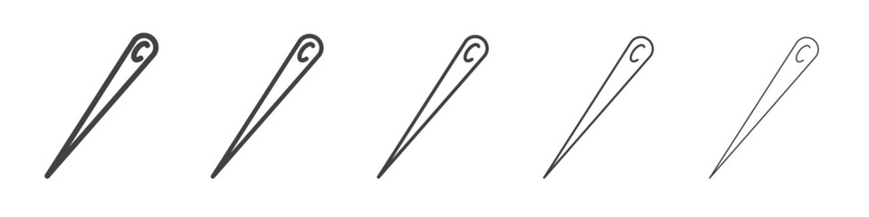 Needle icon outline ilustration vector symbol