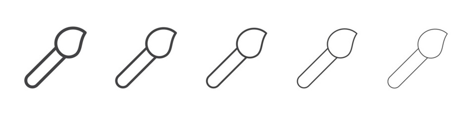 Paint brush icon outline ilustration vector symbol