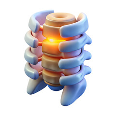 Medical 3d Illustration Of Spine And Vertebrae Sh