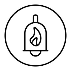 Firefighter Bell Vector Icons