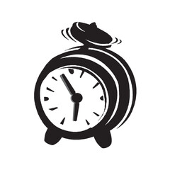 vintage alarm clock vector