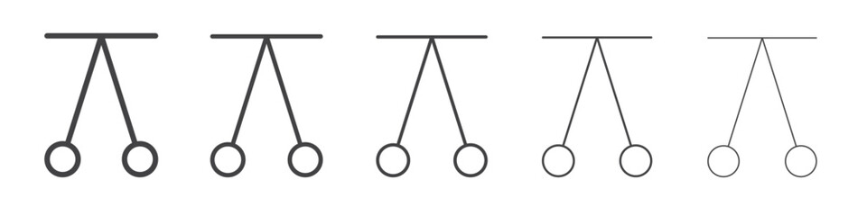 Pendulum icon outline ilustration vector symbol
