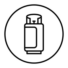 Gas Cylinder Vector Icons