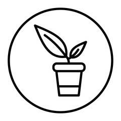 Flower Pot Vector Icons