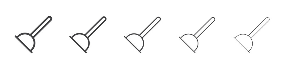 Plunger icon outline ilustration vector symbol