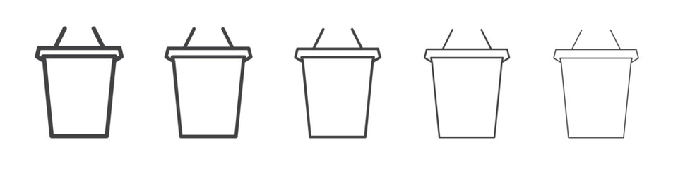 Podium icon outline ilustration vector symbol