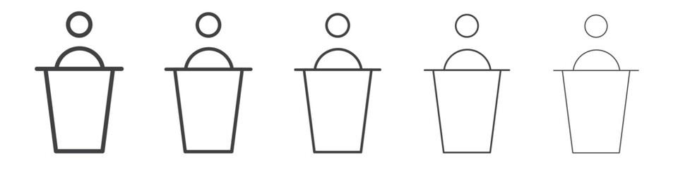 Press conference icon outline ilustration vector symbol