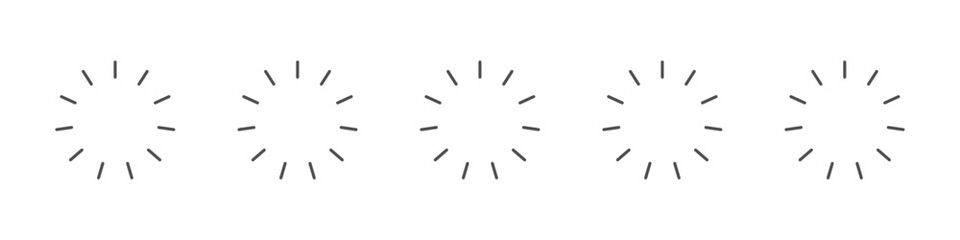 processing icon outline ilustration vector symbol