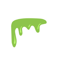 illustration of melting green liquid