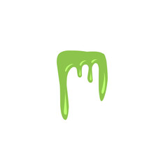 illustration of melting green liquid