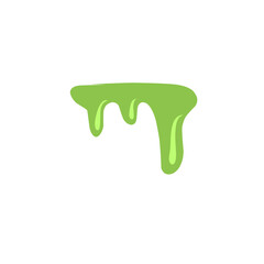 illustration of melting green liquid