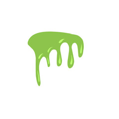 illustration of melting green liquid