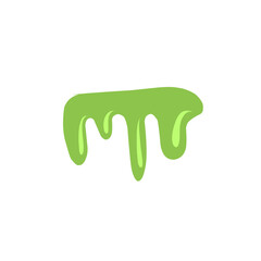 illustration of melting green liquid