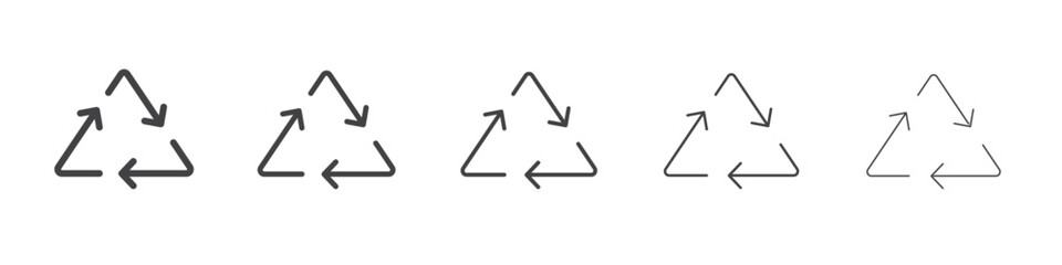 recycle outline ilustration vector symbol