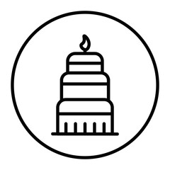 Wedding Cake Vector Icons