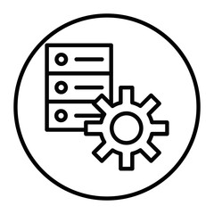 Database Settings Vector Icons