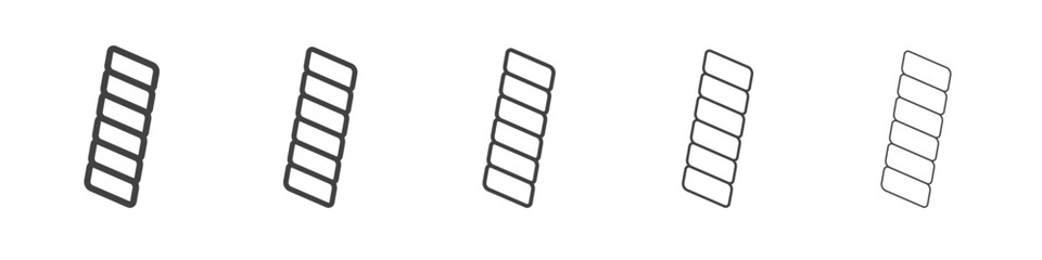 Riccioli pasta icon outline ilustration vector symbol