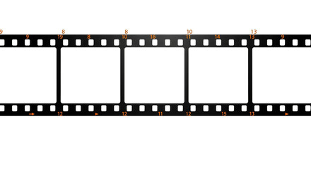 Blank 35mm Film Negative Strip