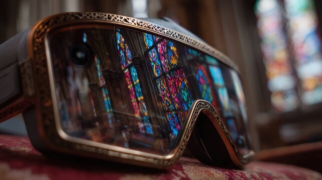 VR Headset with Holographic Mentor : Immerse in virtual reality mentorship with holographic learning space