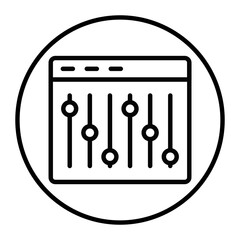 Control Panel Vector Icons