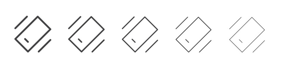 Shake phone icon outline ilustration vector symbol