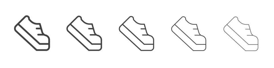 Shoe icon outline ilustration vector symbol