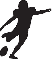 Quarterback Throwing Pass Silhouette

Touchdown Celebration Vector Design

Football Player in Action Silhouette

Helmet and Ball American Football Art

Team Huddle on Field Silhouette Scene