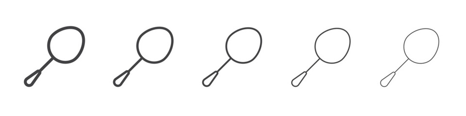 Spoon icon outline ilustration vector symbol