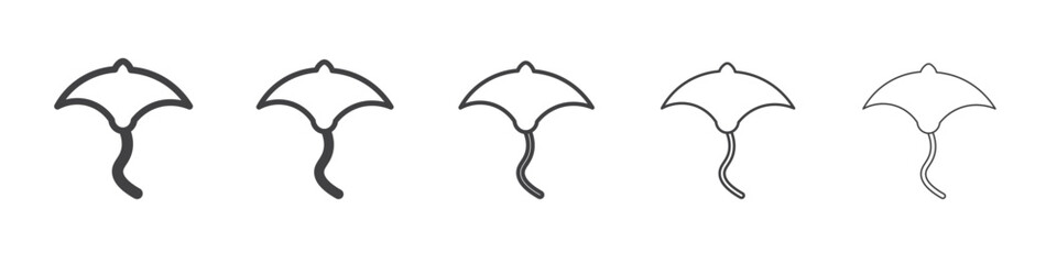 Stingray icon outline ilustration vector symbol