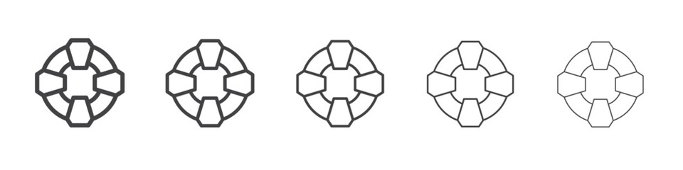 Swimming ring icon outline ilustration vector symbol