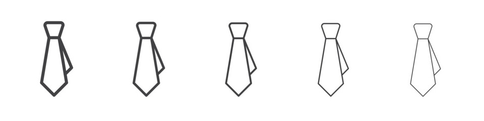 Tie icon outline ilustration vector symbol