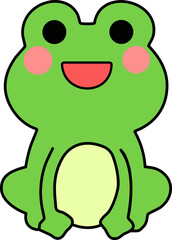 개구리 캐릭터 라인드로잉(frog character line drawing)
