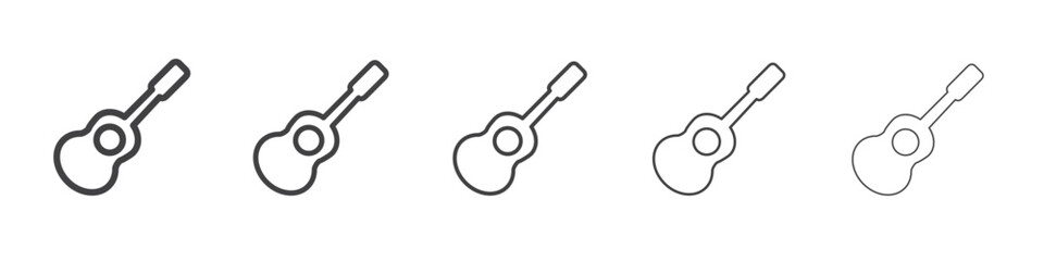 Ukelele icon outline ilustration vector symbol