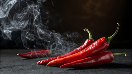 Smoky Red Chili Peppers A Spicy Culinary Visual