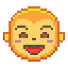 Obraz premium Pixel wink face