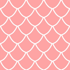 Vector seamless overlapping pattern, fish scale print. Beautiful asian style design for textile, wallpaper, wrapping paper. © Anna