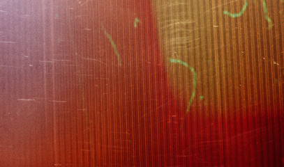 Vintage distressed old photo light leaks, film grain, dust and scratches texture overlay with...