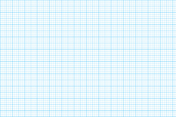 Graph paper texture for drawing sketch writing mathematics geometry planning notes study and education on isolated transparent background with ruled blue lines notebook style