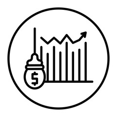Economy Growth Vector Icons